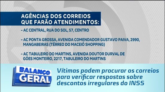 Vítimas podem procurar os correios para verificar respostas sobre descontos irregulares do INSS