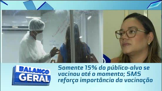 Somente 15% do público-alvo se vacinou até o momento; SMS reforça importância da vacinação