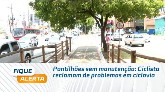Pontilhões sem manutenção: Ciclista reclamam de problemas em ciclovia