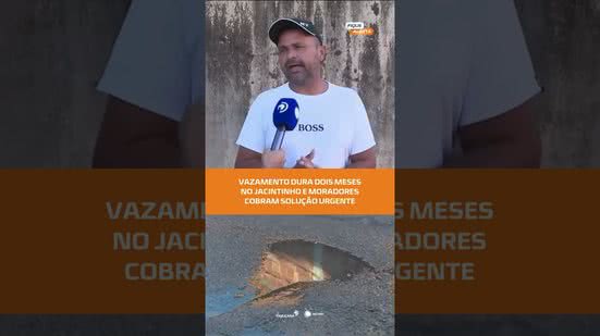 #FiqueAlerta| Dois meses de desperdício: vazamento revolta moradores do Jacintinho