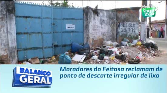 Moradores do Feitosa reclamam de ponto de descarte irregular de lixo