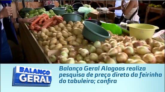 Balanço Geral Alagoas realiza pesquisa de preço direto da feirinha do tabuleiro; confira