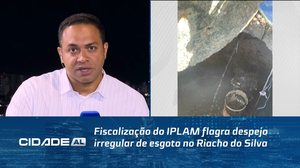 Fiscalização do IPLAM flagra despejo irregular de esgoto no Riacho do Silva