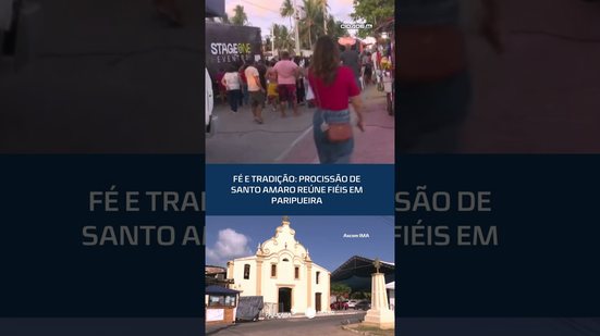 Dia de Santo Amaro reúne fiéis em procissão em Paripueira, em Alagoas #CidadeAL