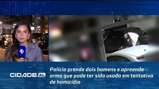 Polícia prende dois homens e apreende arma que pode ter sido usada em tentativa de homicídio