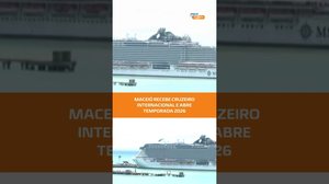 No Porto de Jaraguá: Maceió inicia 2026 com chegada do primeiro cruzeiro internacional #FiqueAlerta
