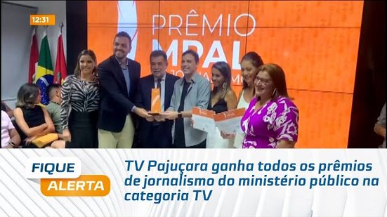 TV Pajuçara ganha todos os prêmios de jornalismo do ministério público na categoria TV