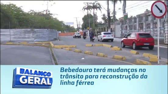 Bebedouro terá mudanças no trânsito para reconstrução da linha férrea
