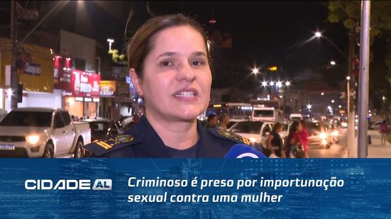 Criminoso é preso por importunação sexual contra uma mulher em um ônibus de Maceió