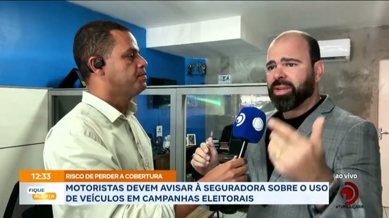 Motoristas devem avisar à seguradora sobre adesivos de candidatos nos veículos