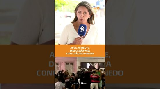Confusão generalizada é registrada em Penedo após acidente de trânsito #FiqueAlerta