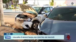 Colisão é registrada no centro de Maceió