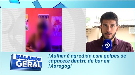 Mulher é agredida com golpes de capacete dentro de bar em Maragogi