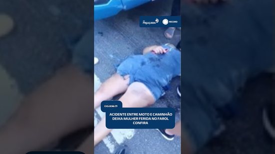 🚨 Mulher sofre fratura no fêmur em acidente entre moto e caminhão na Fernandes Lima | #CidadeAL