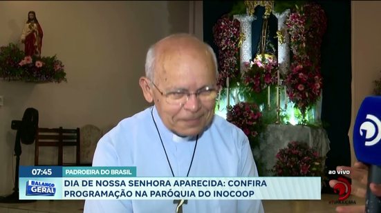 Dia de nossa senhora aparecida: Confira programação na paróquia do INOCOOP