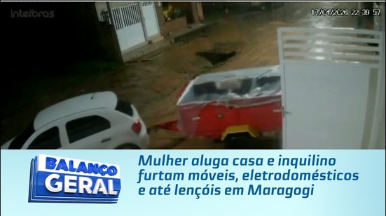 Mulher aluga casa e inquilino furtam móveis, eletrodomésticos e até lençóis em Maragogi