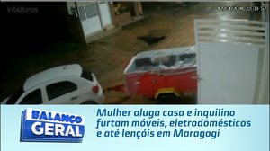 Mulher aluga casa e inquilino furtam móveis, eletrodomésticos e até lençóis em Maragogi