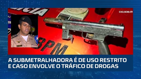 ENVOLVIMENTO COM TRÁFICO: Jovem é preso com submetralhadora e drogas dentro de casa em Maceió