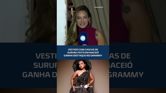 TALENTO: Vestido de cascas de sururu feito em Maceió ganha destaque no Grammy #CidadeAL