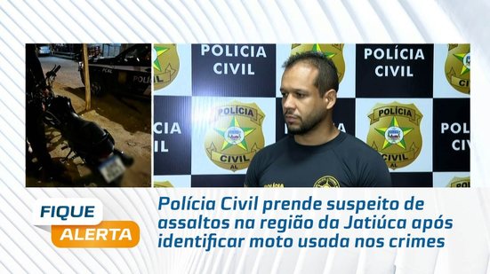 PC prende suspeito de assaltos na região da Jatiúca após identificar moto usada nos crimes
