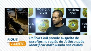 PC prende suspeito de assaltos na região da Jatiúca após identificar moto usada nos crimes