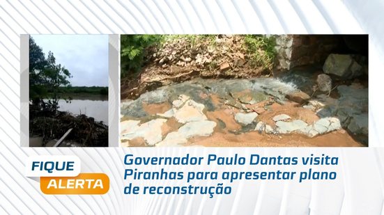 Governador Paulo Dantas visita Piranhas para apresentar plano de reconstrução