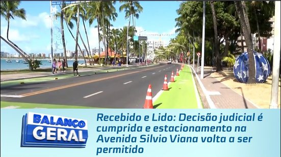 Decisão judicial é cumprida e estacionamento na Avenida Silvio Viana volta a ser permitido