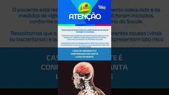 Alerta: caso de meningite é registrado no interior de Alagoas #BalançoGeralAL