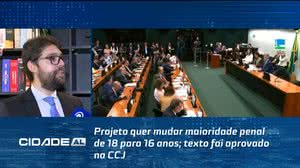 Projeto quer mudar maioridade penal de 18 para 16 anos; texto foi aprovado na CCJ