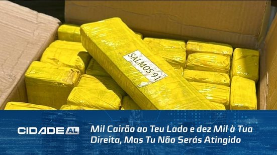 Meia tonelada de maconha com Salmo 91 nas embalagens é apreendida em São Sebastião