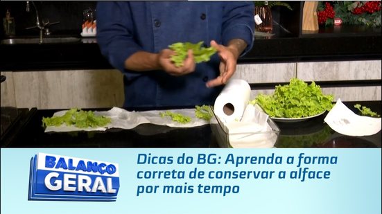 Dicas do BG: Aprenda a forma correta de conservar a alface por mais tempo