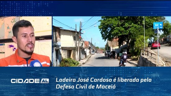 Ladeira José Cardoso é liberada pela Defesa Civil de Maceió após mais de um mês interditada