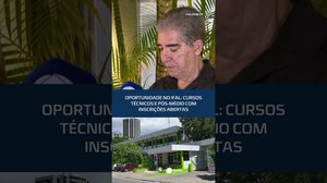 IFAL abre inscrições para cursos técnicos e pós-ensino médio; veja como participar #CidadeAL