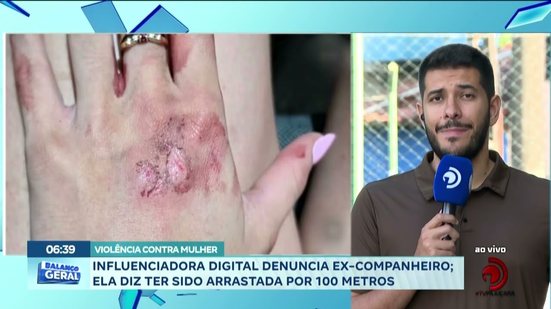 Influenciadora digital denuncia ex-companheiro; ela diz ter sido arrastada por 100 metros