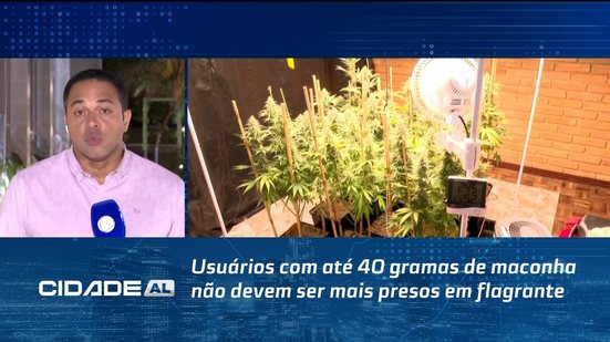 Usuários com até 40 gramas de maconha não devem ser mais presos em flagrante