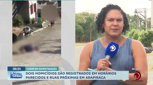 Dois homicídios são registrados em horários parecidos e ruas próximas em Arapiraca