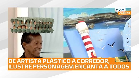 Artista Plástico João Santos viralizou ao aparecer equilibrando botijão na Orla de Maceió