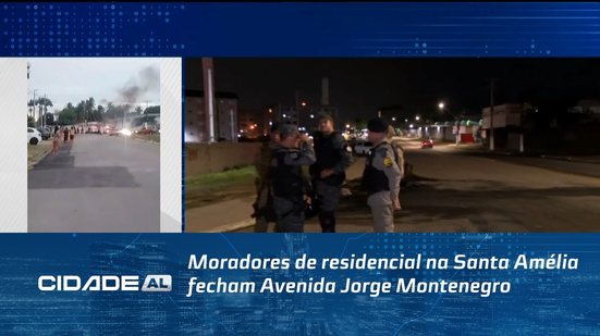 Moradores de residencial na Santa Amélia fecham Avenida Jorge Montenegro