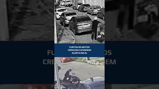 🚨 Furtos de motos aumentam e polícia faz alerta urgente #CidadeAL