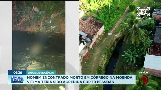 🚨 Homem é encontrado morto em córrego na Moenda após suposta agressão coletiva