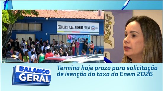 Termina hoje prazo para solicitação de isenção da taxa do Enem 2026