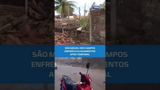 Moradores de São Miguel dos Campos enfrentam alagamentos após chuva forte #BalançoGeralAL