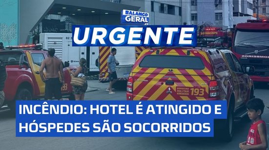 Fogo na Madrugada: Incêndio atinge hotel na Pajuçara; pessoas foram socorridas ao HGE