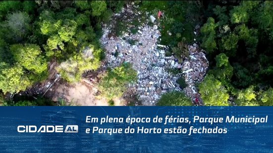 Em plena época de férias, Parque Municipal e Parque do Horto estão fechados
