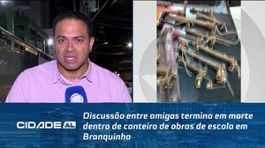 Discussão entre amigos termina em morte dentro de canteiro de obras de escola em Branquinha