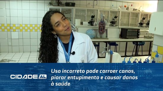 Uso incorreto pode corroer canos, piorar entupimento e causar danos à saúde