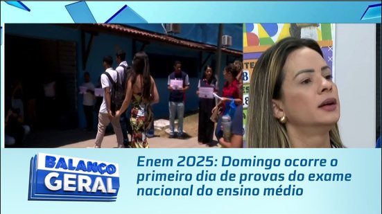 Enem 2025: Domingo ocorre o primeiro dia de provas do exame nacional do ensino médio