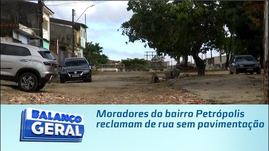 Moradores do bairro Petrópolis reclamam de rua sem pavimentação