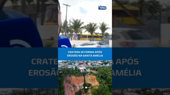 Santa Amélia: erosão provoca abertura de cratera #BalançoGeralAL