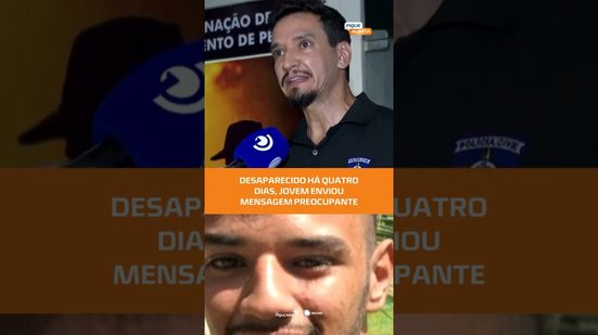 Desaparecido há quatro dias, jovem enviou mensagem preocupante #FiqueAlerta